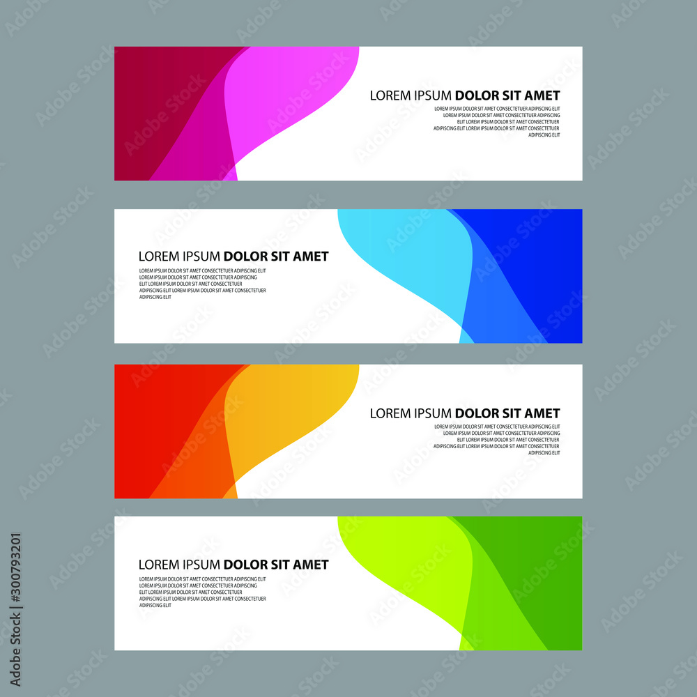 Fototapeta premium Vector Abstract design banner web template