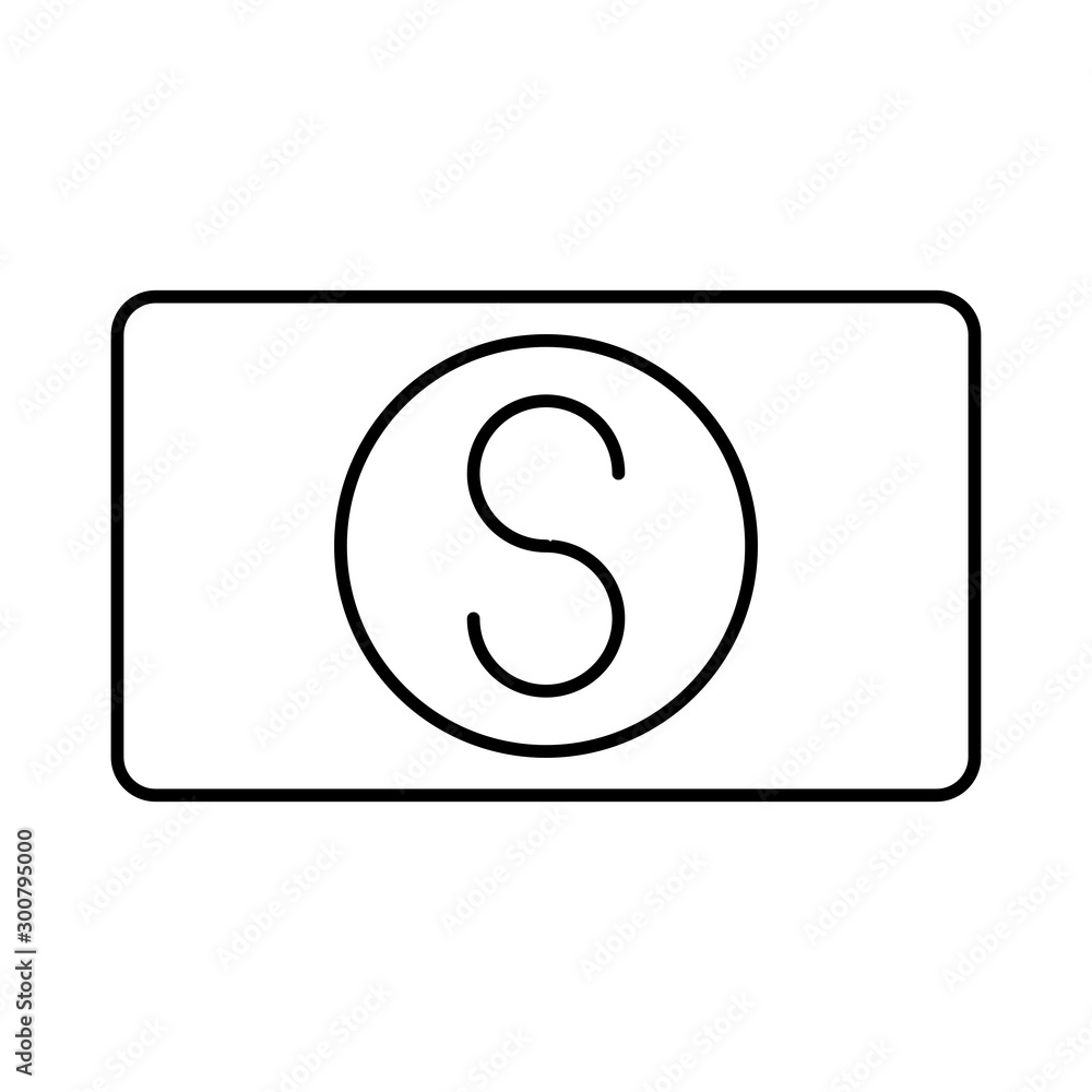 bill money dollar isolated icon bill money dollar isolated icon