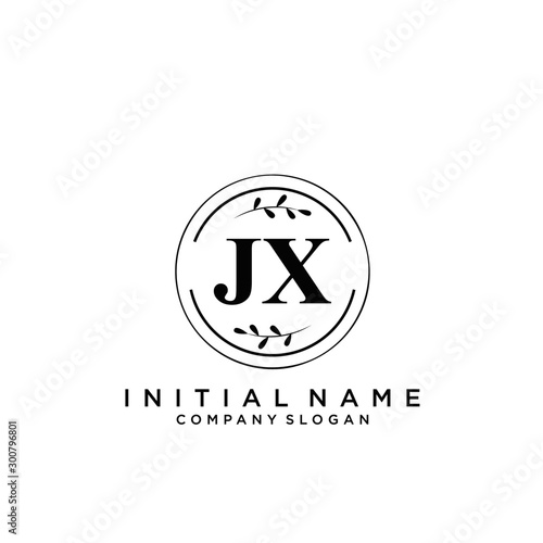 Letter JX Beauty Logo Template Vector