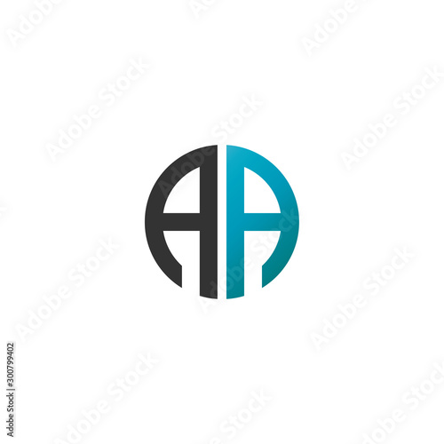 Initial Letter AA Creative Design Logo