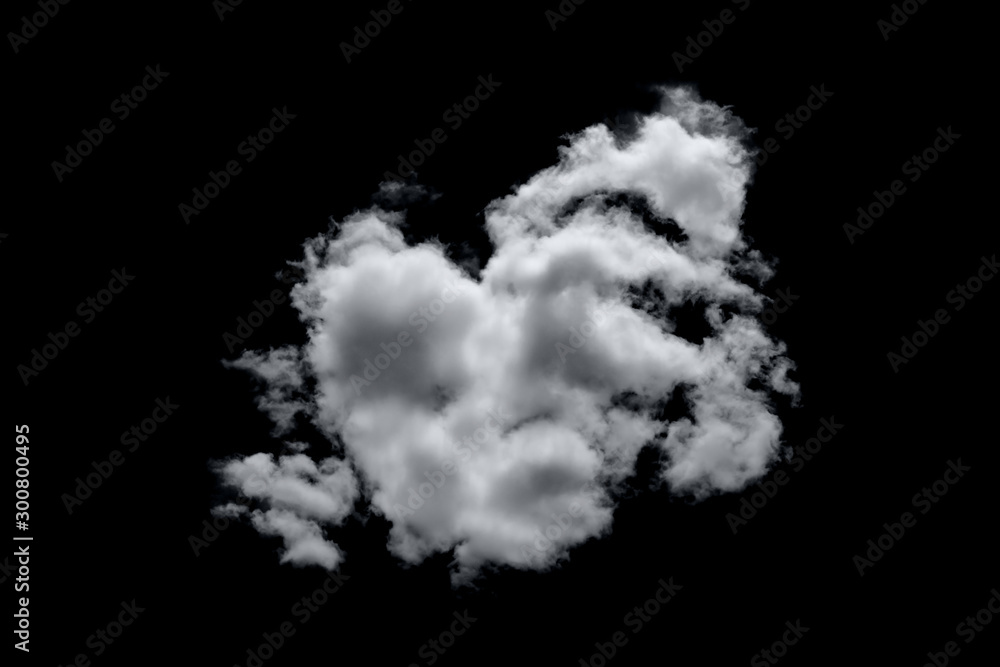 White cloud isolated on black background,Textured smoke,brush effect White cloud isolated on black background,Textured smoke,brush effect