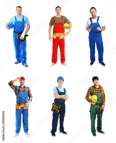 Different male electricians...