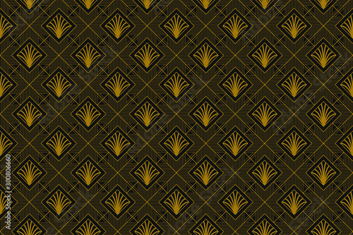 Art Deco Vintage Ornamental Seamless Pattern