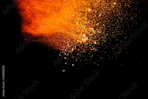 Obraz Abstrakcyjny proszek na ciemnym tle