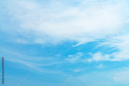 White cloud and blue sky background