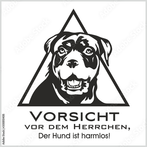 Vorsicht vor dem Hund