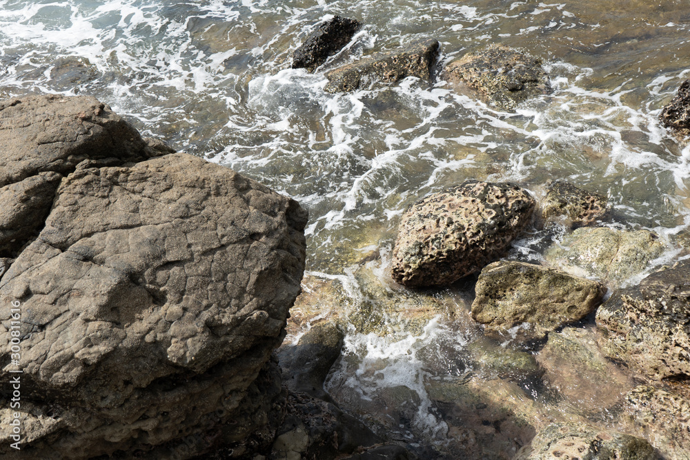 Beautiful close up view of the beach, reef and ocean in Costa Rica Beautiful close up view of the beach, reef and ocean in Costa Rica