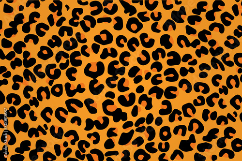 orange leopard texture pattern wallpaper background illustration vector