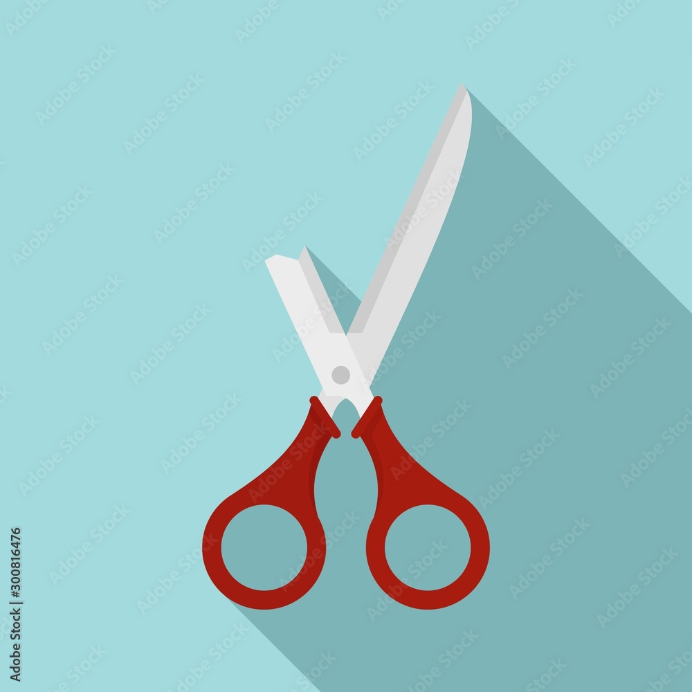 Broken scissors icon. Flat illustration of broken scissors vector icon for web design Broken scissors icon. Flat illustration of broken scissors vector icon for web design