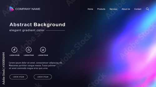 Gradient Abstract Landing Page Multipurpose Background