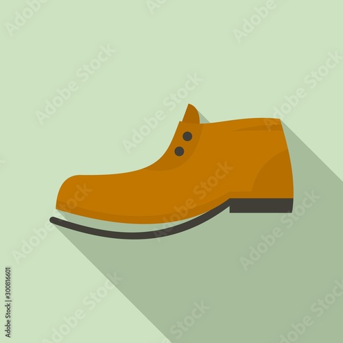 Garbage shoe icon. Flat illustration of garbage shoe vector icon for web design