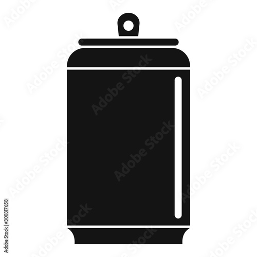 Empty tin can icon. Simple illustration of empty tin can vector icon for web design isolated on white background