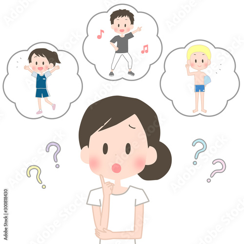 習い事に悩む母親
