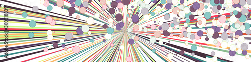 Colorful Lines Random Distribution Computational Generative Art background illustration