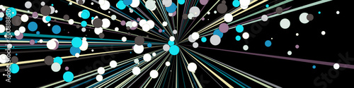 Colorful Lines Random Distribution Computational Generative Art background illustration