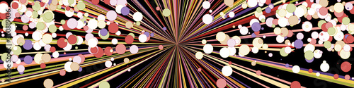 Colorful Lines Random Distribution Computational Generative Art background illustration