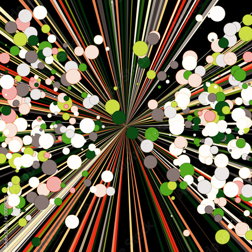 Colorful Lines Random Distribution Computational Generative Art background illustration