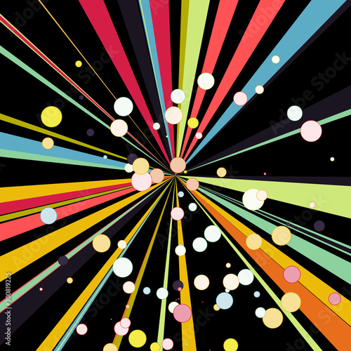 Colorful Lines Random Distribution Computational Generative Art background illustration