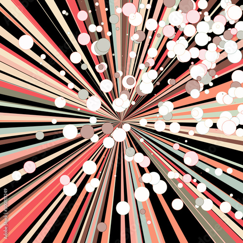Colorful Lines Random Distribution Computational Generative Art background illustration