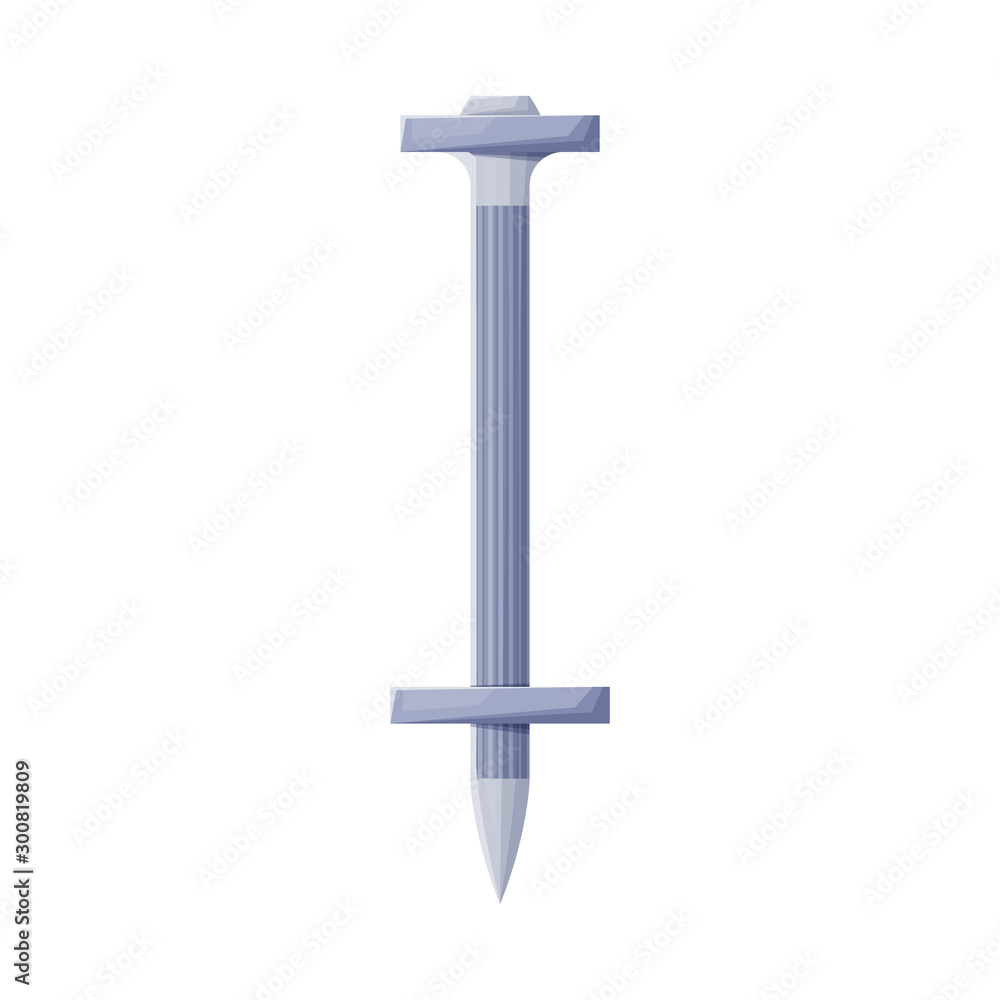 Vector design of dowel and screw icon. Web element of dowel and srew stock vector illustration.