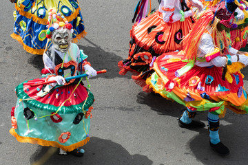 Keuken achterwand Carnaval Kleurrijk kostuum Panama nationale parade  © Kristin Greenwood