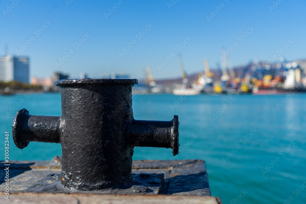 Image of mooring bollards. Knecht. Image of mooring bollards. Knecht.