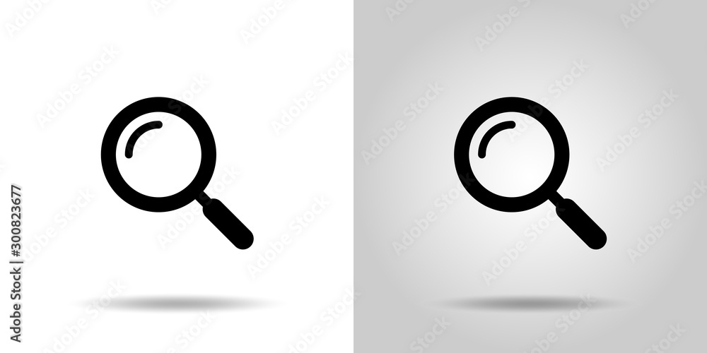 虫眼鏡アイコンセット Stock Vector Adobe Stock