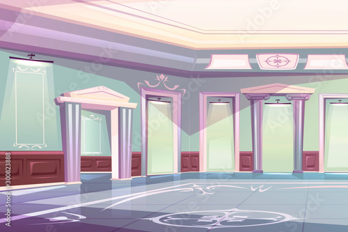 Elegant ballroom in palace
