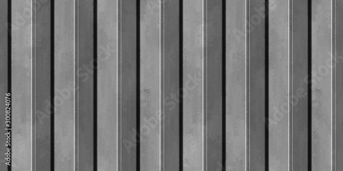 Corrugated metal panel. Sea...