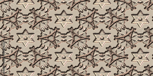 Ornamental embossed 3D meta...
