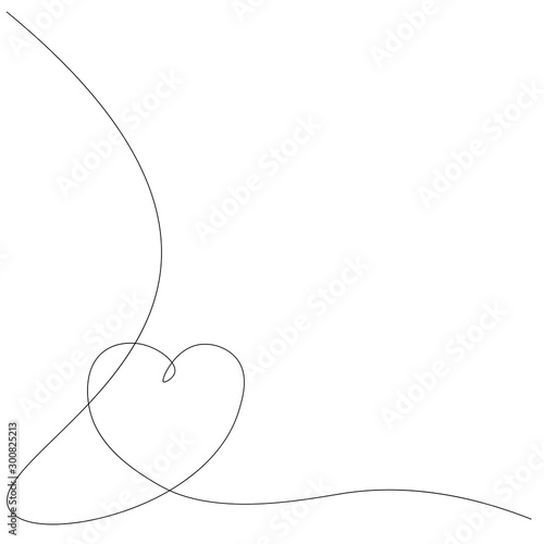 Valentine's day background with heart, vector illustration