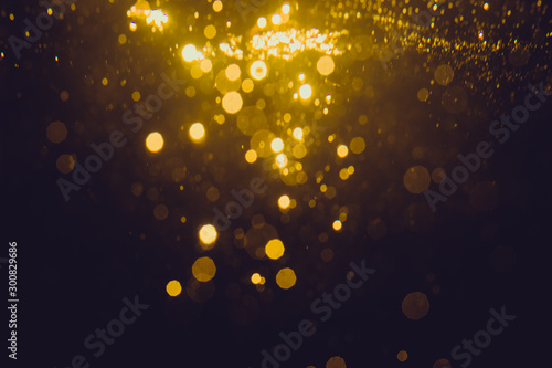 Gold abstract bokeh