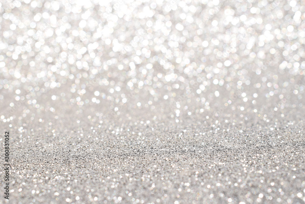 Obraz premium silver glitter abstract background 
