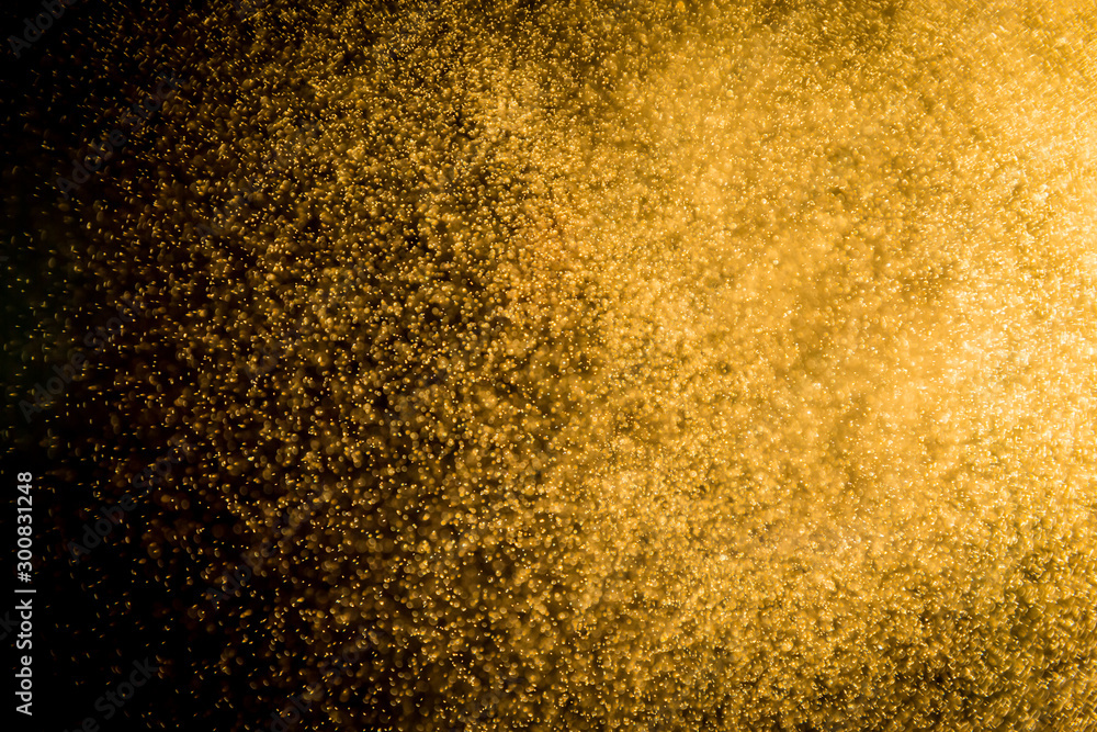 Abtract gold bokeh on black Abtract gold bokeh on black