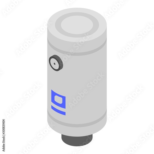 Water boiler icon. Isometric of water boiler vector icon for web design isolated on white background