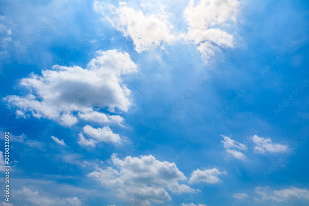Beautiful sky and white clouds in daylight Beautiful sky and white clouds in daylight
