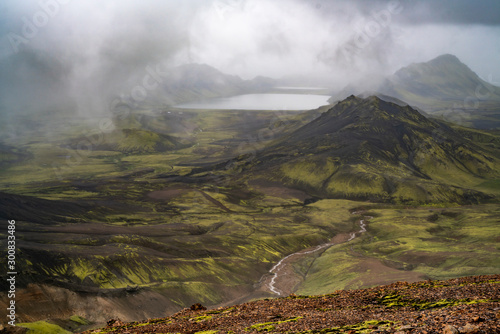 Álftavatn, Laugavegur trail, Hrafntinnusker to Álftavatn, Iceland photo