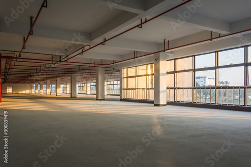 Empty room in a building photo