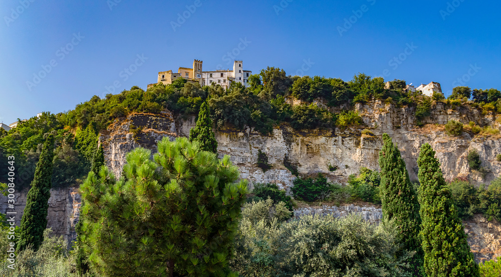 Fototapeta premium View of the beautifull small resort town of Vico Equense province of Campania in Italy