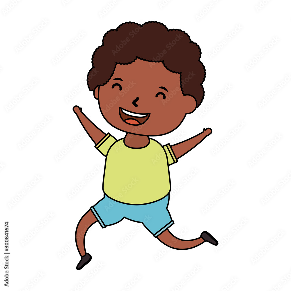 cute little afro boy comic character cute little afro boy comic character