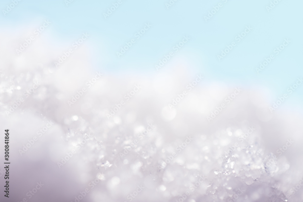 Chritmas light background with snow and blue sky. Chritmas light background with snow and blue sky.