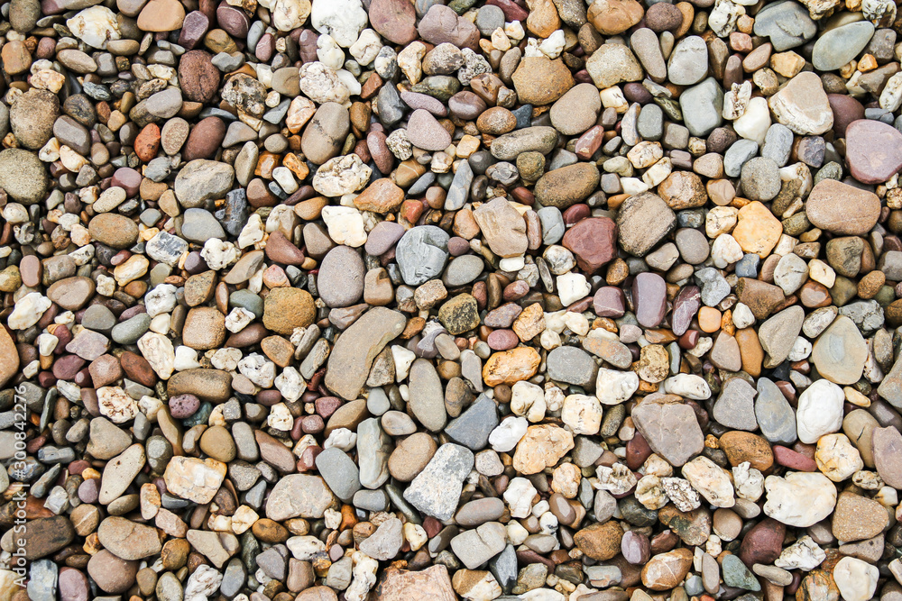 Brown color Pebbles stone background Brown color Pebbles stone background