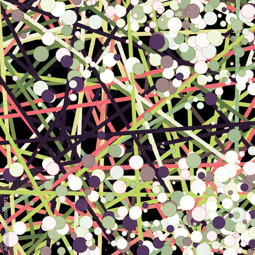 Colorful Lines Random Distribution Computational Generative Art background illustration