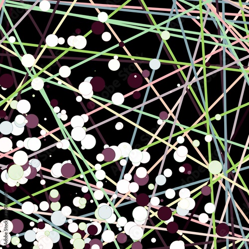 Colorful Lines Random Distribution Computational Generative Art background illustration