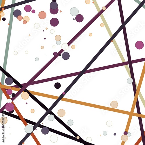 Colorful Lines Random Distribution Computational Generative Art background illustration