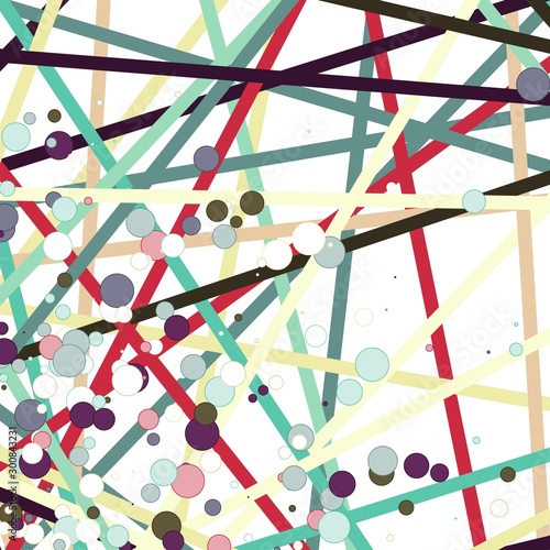 Colorful Lines Random Distribution Computational Generative Art background illustration