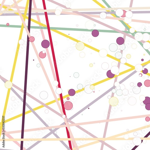 Colorful Lines Random Distribution Computational Generative Art background illustration