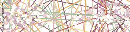 Colorful Lines Random Distribution Computational Generative Art background illustration
