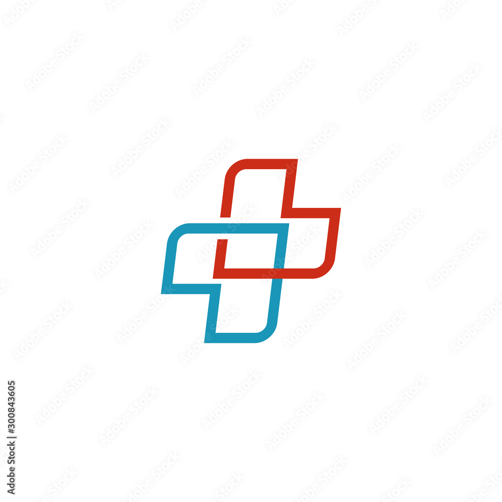 Medical and health care icon logo design template Medical and health care icon logo design template