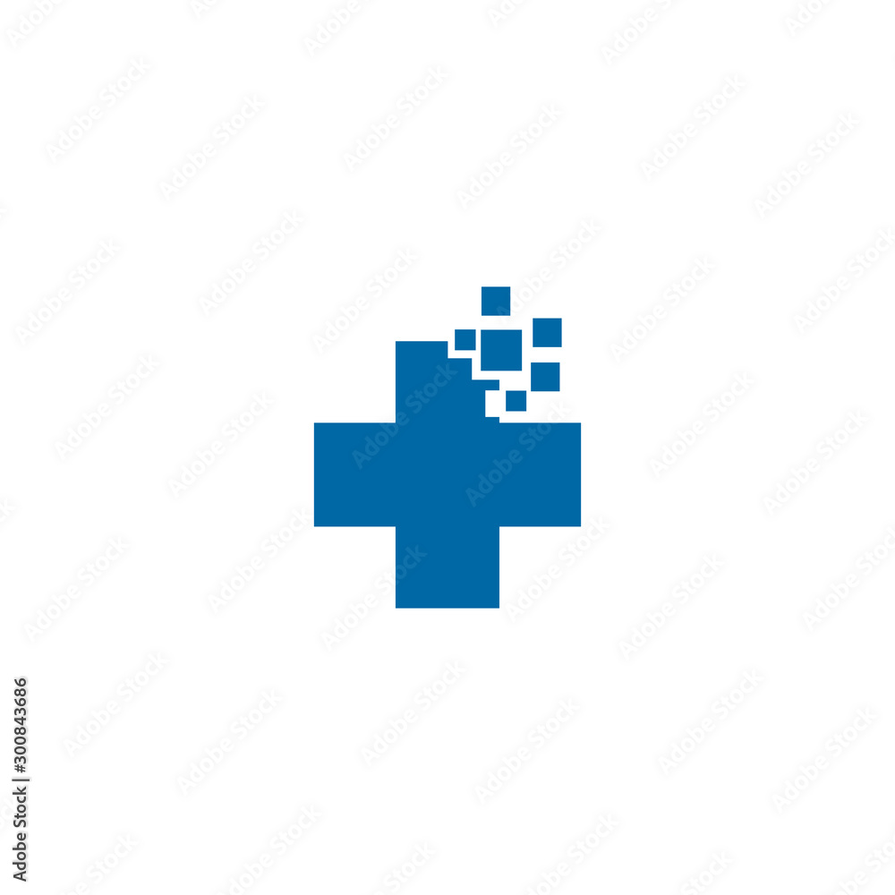 Obraz premium Medical and health care icon logo design template